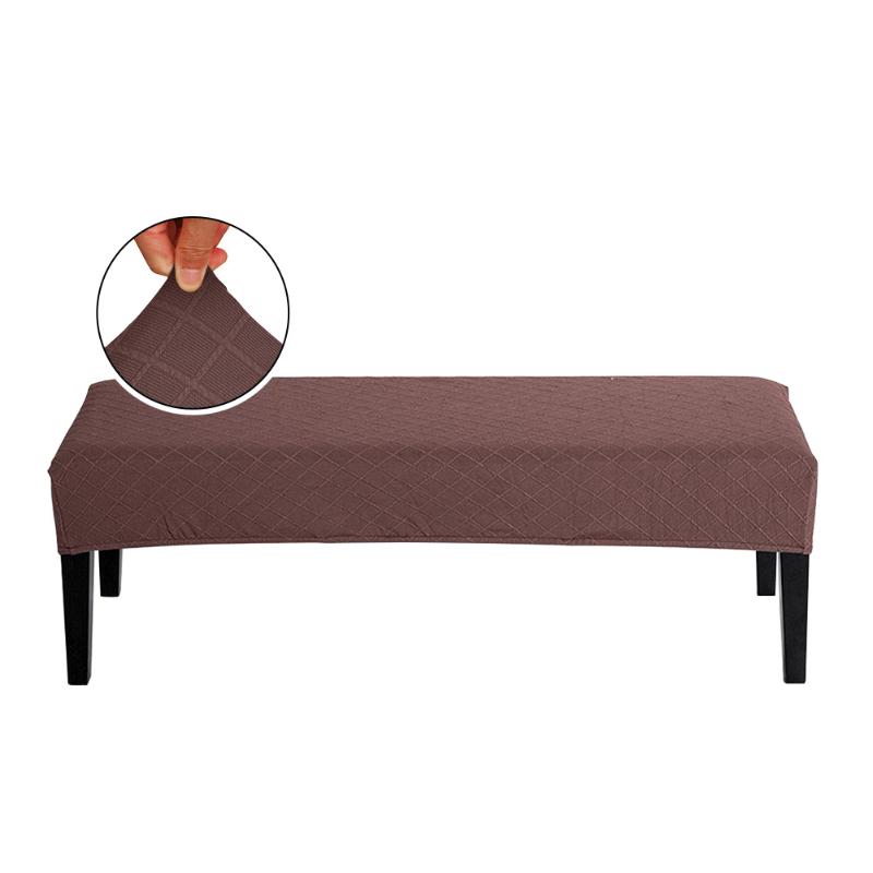 

Elastic Bedroom Stretch Jacquard Soft Kitchen Furniture Seat Protector Stylish Dining Room Diamond Pattern Slipcover Bench Cover