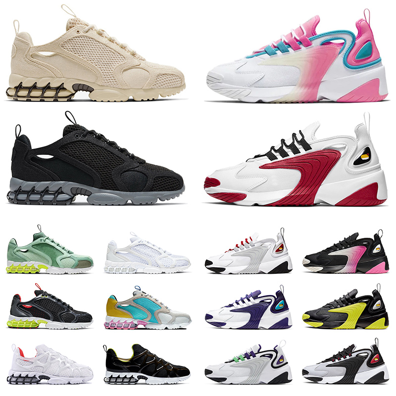 

2021 zoom 2k spiridon cage running shoes for men women triple white black pink grey mens sport sneakers runners trainers outdoors