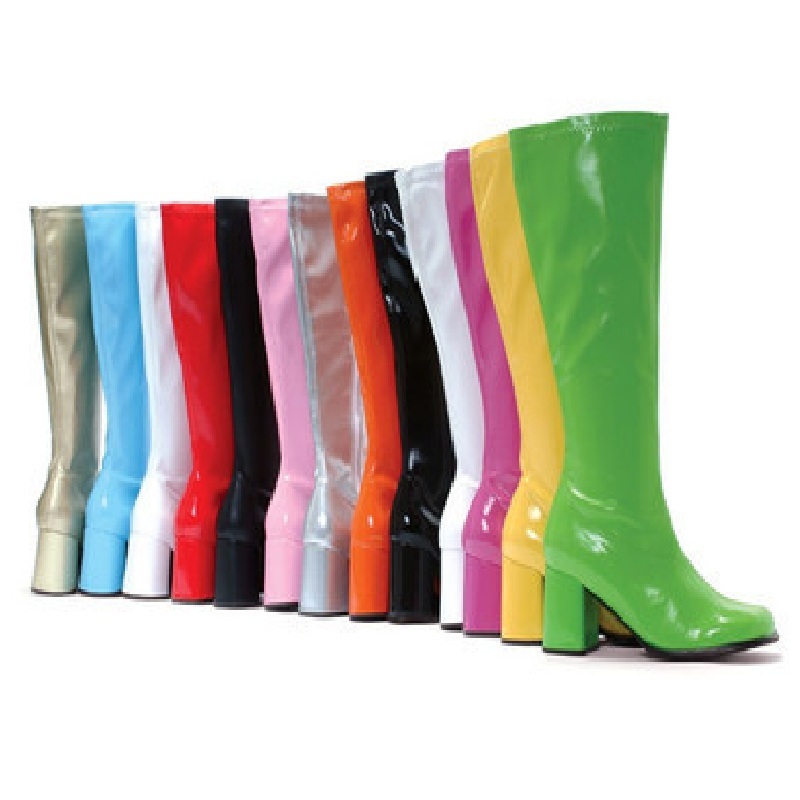 

Long Leather Women Leaping Bright Red Bloc Green at Height of the Knee High-fashioned Canine Boots Jelly Shoes Ladies Autumn 2efn, Three inches heel 2