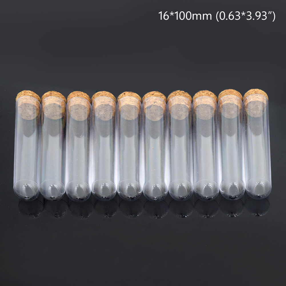 Download 2021 Test Tube Coffee Powder Storage Bottle Transparent PS Hard Plastic With Cork Stoppers For ...