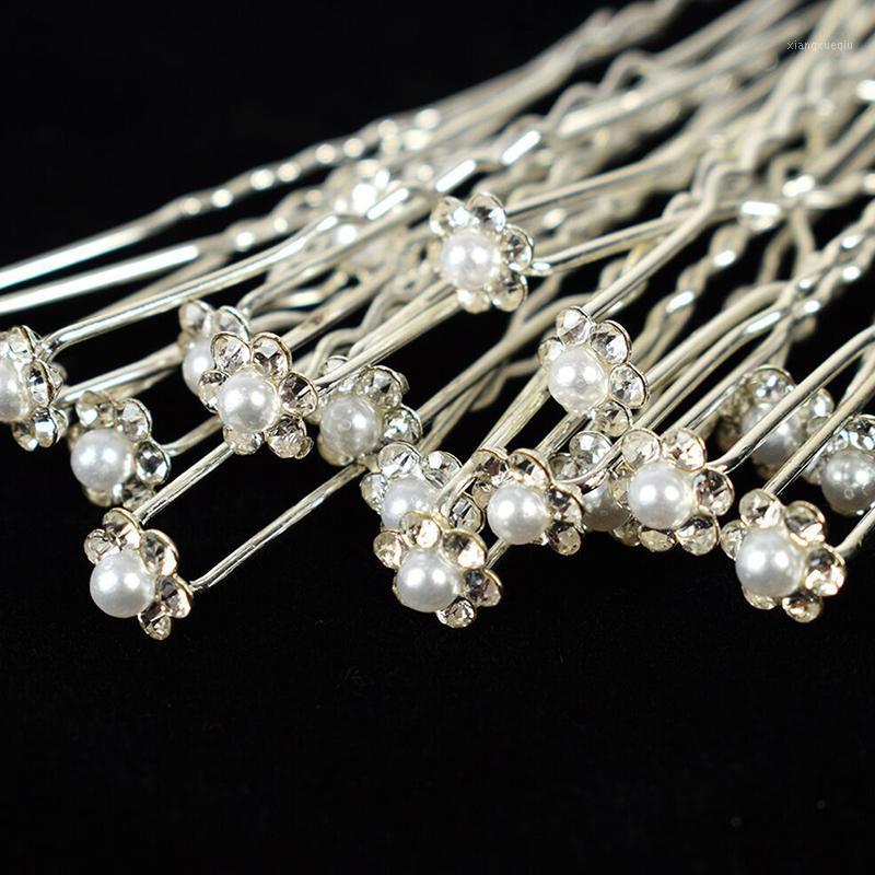 

Hair Clips & Barrettes Wedding Bridal Pearl Pins Crystal Hairpin Bridesmaid Jewelry, Golden;silver