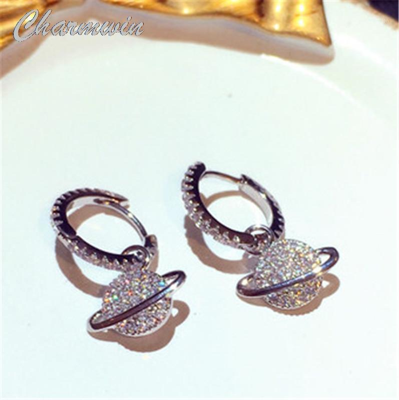 

Charmwin New Fashion Korean Hoop Earrings For Women Earrings Super Flashing Rhinestone Women Jewelry Girl Gift1