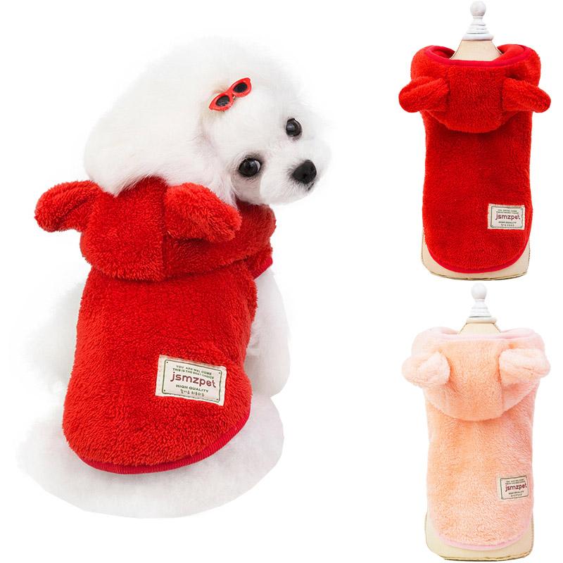 

Fleece Dog Clothes Soft Pets Dogs Clothing for Dogs Chihuahau Puppy Dog Costume Ropa Perro Bear Ear Pet Coat Overalls Ropa Perro, Blue bear