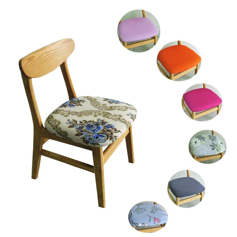 

Elastic Kitchen Dining Chair Cover Jacquard Seat Cushion Covers Milk Silk Living Room Furnitue Protector Office Chair Cover