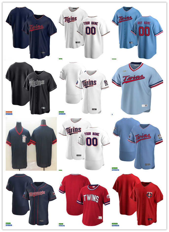 

Men Women Youth Minnesota''Twins''11 Jorge Polanco 22 Miguel Sano 77 Andrew Albers 66 Jorge Alcala 2 Luis Arraez Custom Baseball Jersey, Color