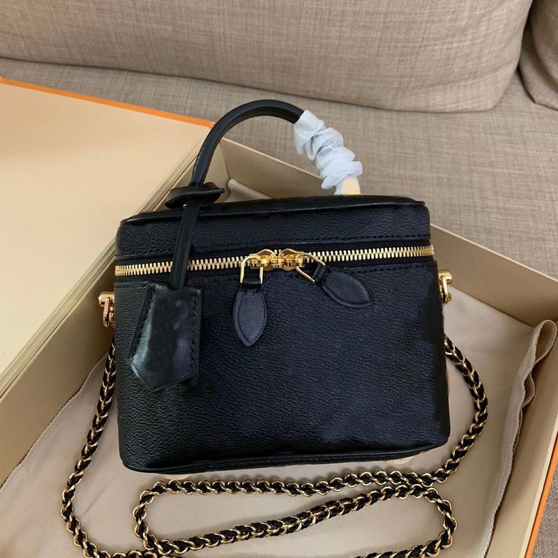 

VANITY small handbag luxurys designers women GAME playing card printing chain shoulder bag GAME ON bucket bag white black 2 colors available