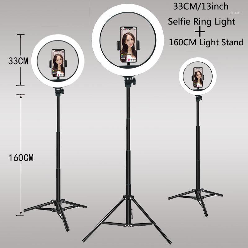 

33cm Fill Light Ring Light Dimmable LED Selfie Video USB Ring Lamp Photography With Tripod for Live Stream Youtube1