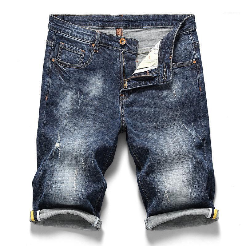 

Pantalon Hombre Denim Shorts Knee Length Straight Pants Men Jeans Homme Summer Casual Men's, 326