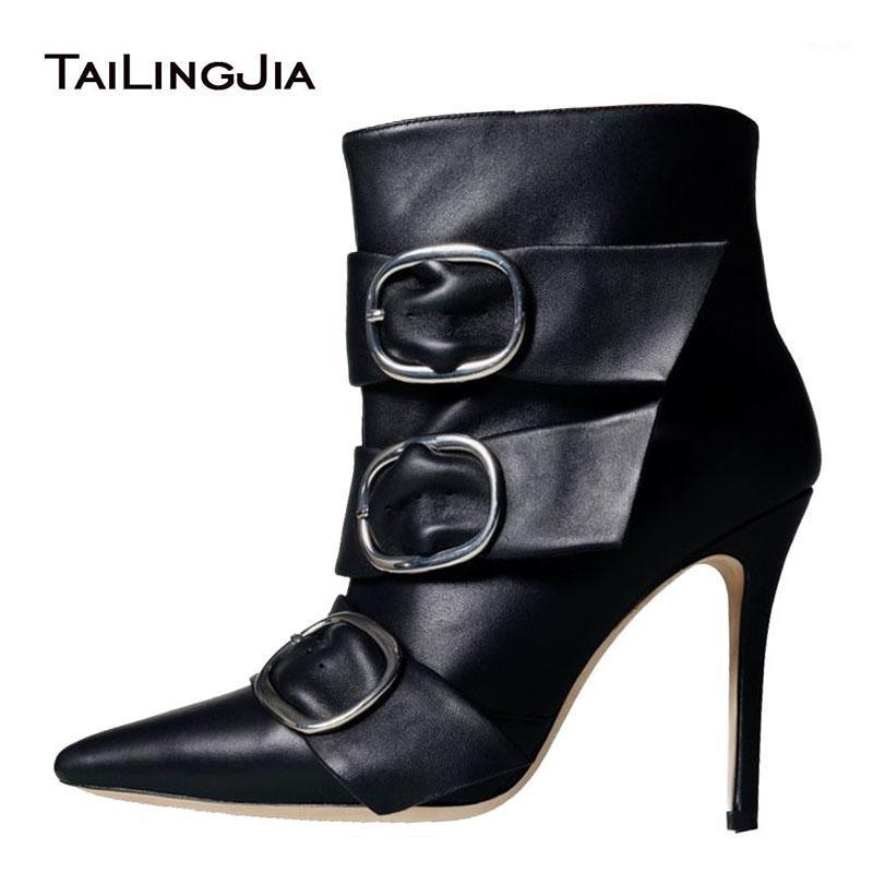 

Tailingjia Fashion Ladies Autumn Shoes Large Size Female Heeled Pointed Toe High Heel Booties 2021 Women Black Ankle Boots1
