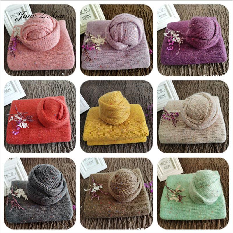 

Jane Z Ann Baby photo shooting props Newborn solid multi color wrap blanket backdrop new arrival, 1-268