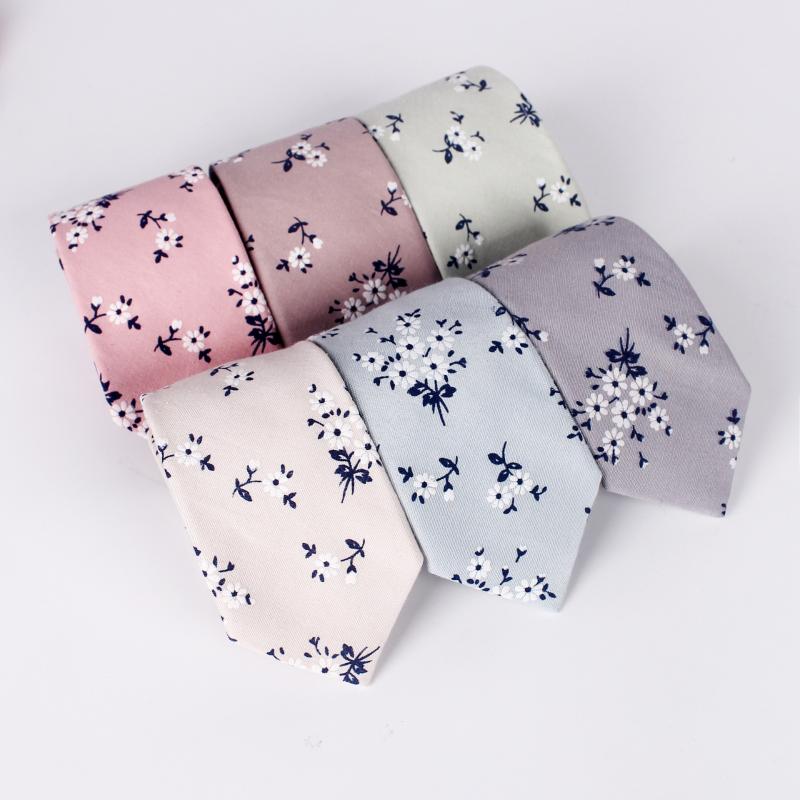 

New 7cm Ties for Men Wedding Dress Cotton Necktie Classic Skinny Adult Cravate Narrow Bridegroom Corbatas