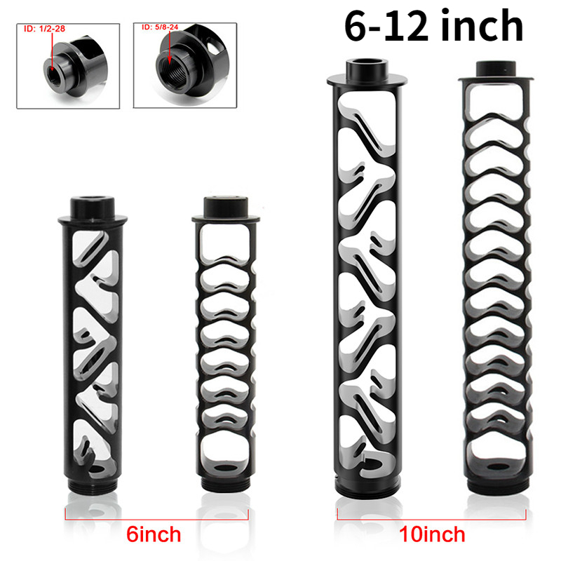 

12inch 6" 10 inch Spiral 1/2-28 5/8-24 Single Core Aluminum Tube Car Fuel Filter Solvent Trap For NAPA 4003 WIX 24003 Filters