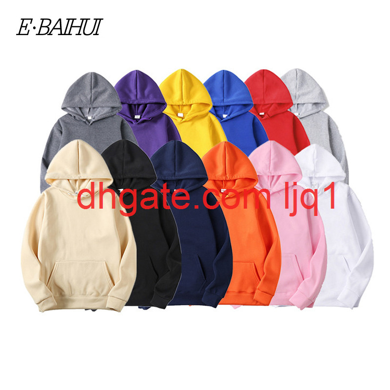 

E-BAIHUI Fashion Brand Men' Hoodies New Spring Autumn Male Casual Hoodies Sweatshirts Men' Solid Color Hoodies Sweatshirt Tops, Navy