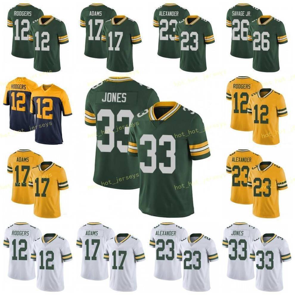 

12 Aaron Rodgers Jones Love Jersey Davante Adams Darnell Savage Jr Kevin King Clay Matthews Starr Alexander Favre Green Bavz Packel, Black;red