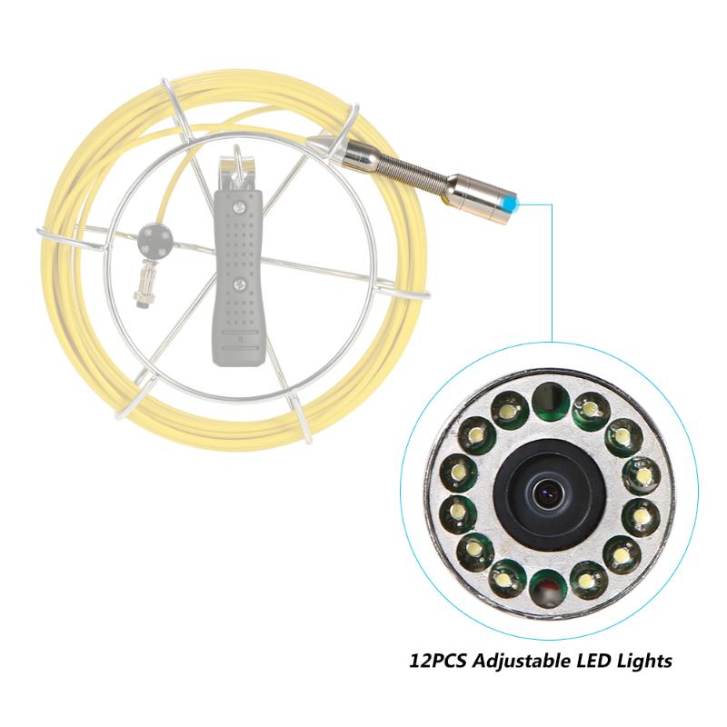 

Hot New pipe sewer inspection camera for Sewer 23mm 800tvl Waterproof Video Camera Drain Head Repair Replacement for 7D1