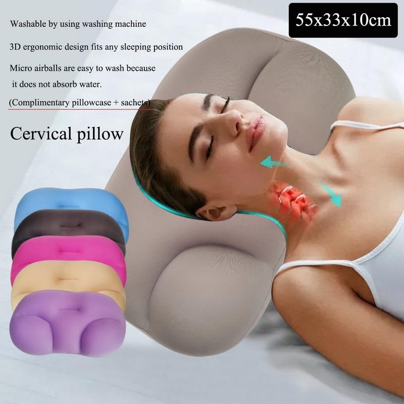

All-round Sleep Pillow Cloud Pillow Neck Support Butterfly Shaped Ergonomic Soft Orthopedic Neck Dropship