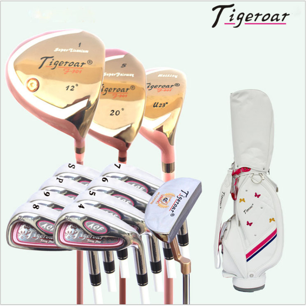 

tigeroar acf golf clubs set women's full of for beginner Stainless Steel Heads Carbon Bodies Complete 12 pcs Sets