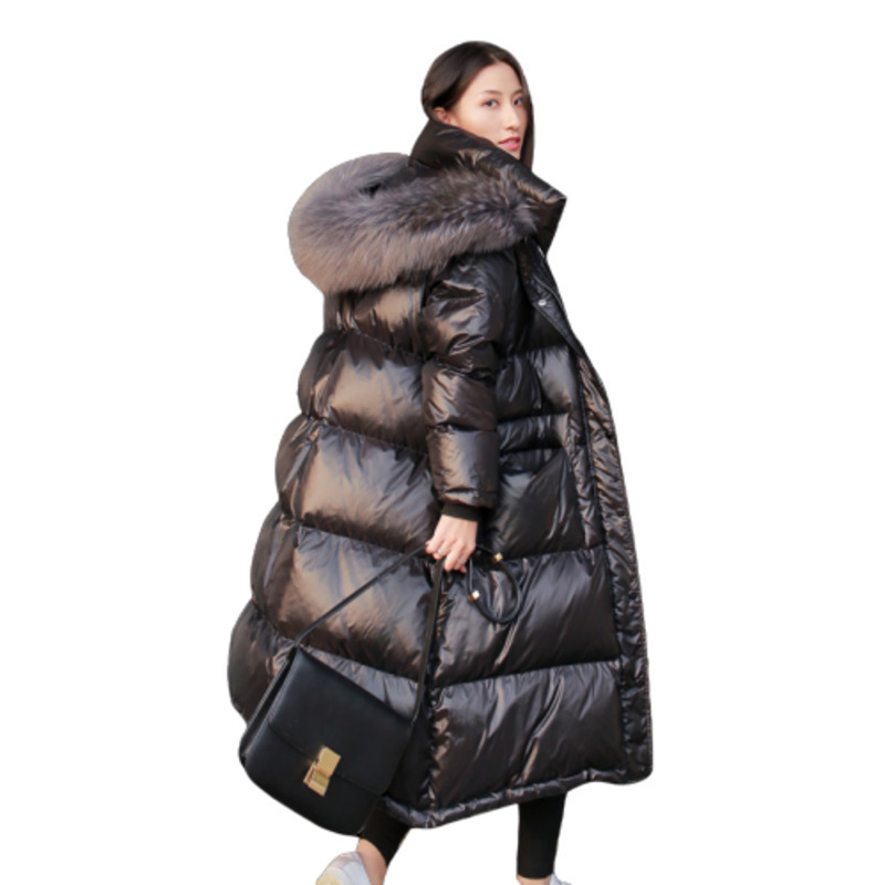 

Black Long Plus Size White Overknee Down Warm Winter Clothes Great Turtleneck Mainstay Femme Hive Women' Jackets Parka Qwal