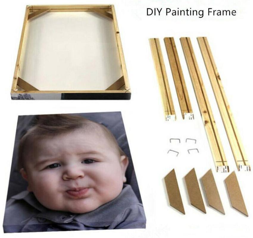 

DIY Wood Photo Frame Canvas Painting Poster Picture Frame Home Decoration for Gallery Art1