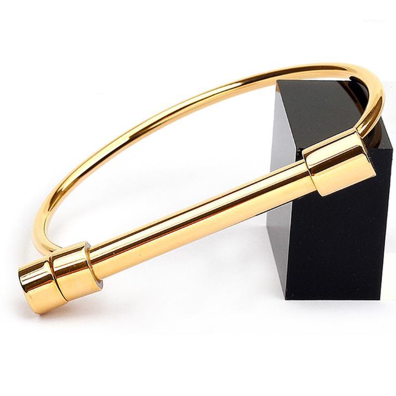 

Classic Simple Style Gold Plated High Quality Metal Bangles Men Punk Rock Party Biker Jewelry1