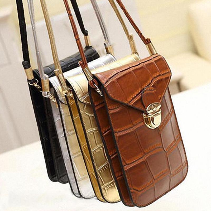 

Silver Mobile Phone Mini Bags Small Clutches Shoulder Bag Crocodile Leather Women Handbag Black Clutch Purse Handbag Flap, Red