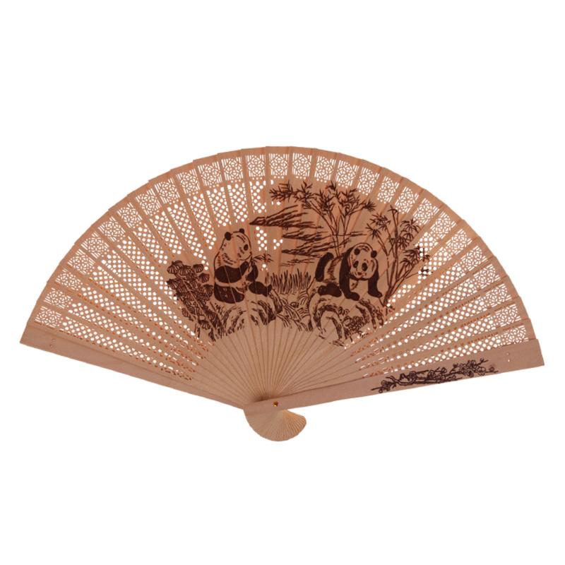 

Dance fan Retro fan Chinese Style Dance Wedding Party Bamboo Hollow Folding Hand Held Flower L1204