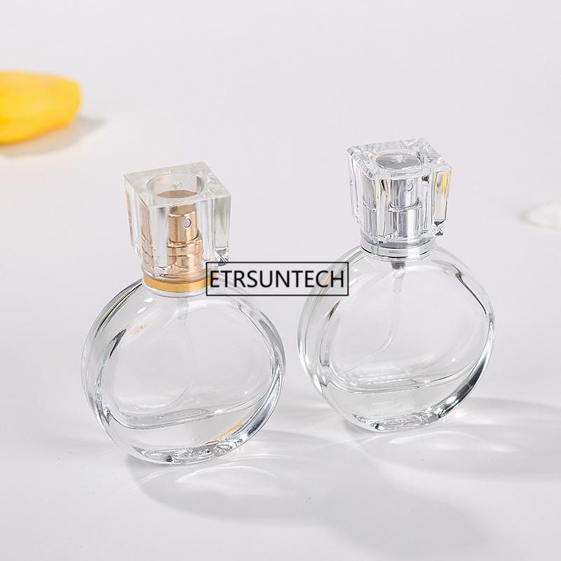 

100pcs/lot 25ml Glass Perfume Bottle Perfume Spray Bottle Clear Cosmetic Bottles Empty Parfum Packaging F3055