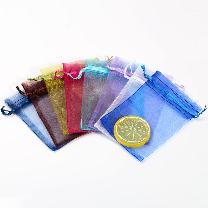 

50 pcs Jewelry Gift Bag 7*9 cm Jewelry Packaging Organza bags Favor Wedding Party Christmas Gift Favors Packaging Bags 5z1
