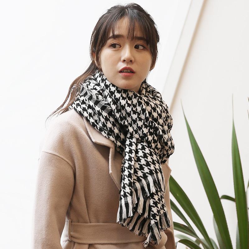 

New Arrival Fashion Autumn Winter Tassel Long Soft Sweet Scarf Comfortable Shawl Women Knit Cute Classical Warm Scarf