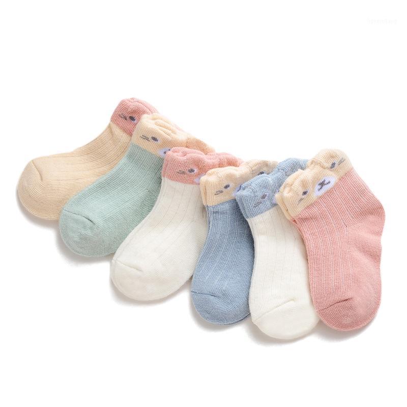 

6 pairs Baby Socks 2020 New Summer Cotton Cartoon Animal Solid Color Boys Girls New Born Infant Kids Bulk Pack Lot Soft toddler1, Orange