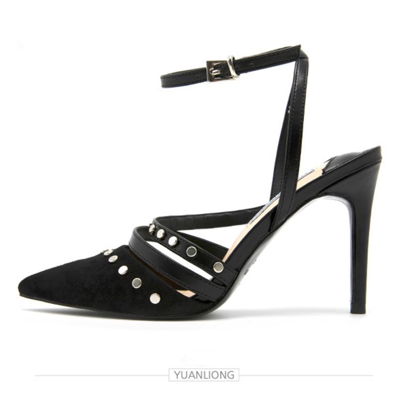 

LOVIRS Women Pointed Toe Stiletto High Heel Pumps Ankle Strap Slingback Court Shoes Party Dress Shoes For Women, Black