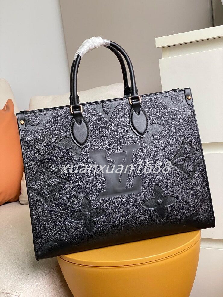 

ONTHEGO handbag ladies leatherpurse luxury shoulder bag big wallet clutch high quality shopping handbags, Brown 1