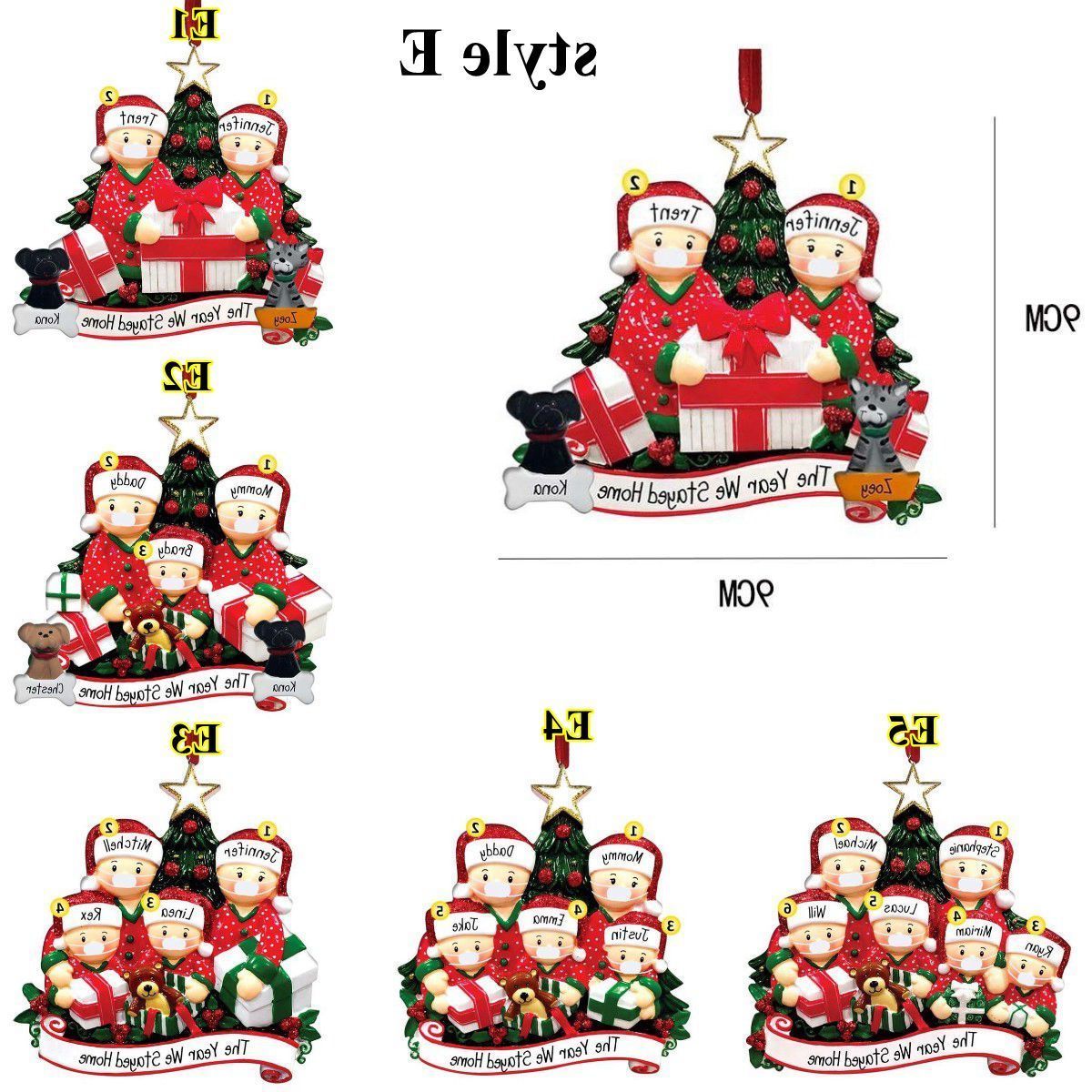 

Christmas Ornament DIY Greetings Quarantine Christmas Birthday Party Pandemic Social Distancing Christmas Tree Pendant Accessories