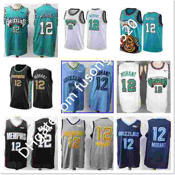 

2021 New Men's Top Quality Mens Mike 10 Bibby Jersey 50 Reeves Shareef 3 Abdur-Rahim Vancouver Shirts #12 Ja Morant Basketball Jerseys