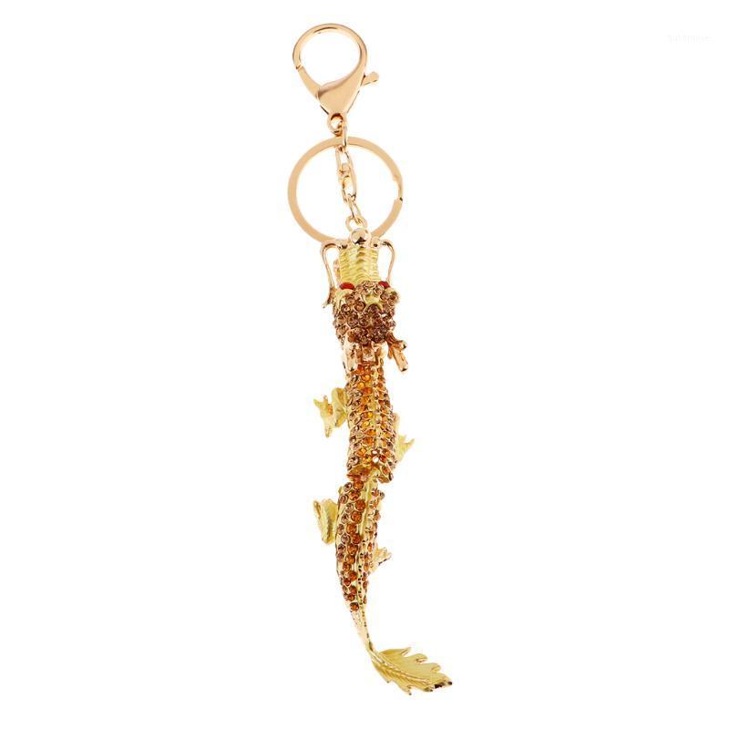 

Chinese Art Style Unique Crystal Charm Bag Pendant Keychain Keyrings1