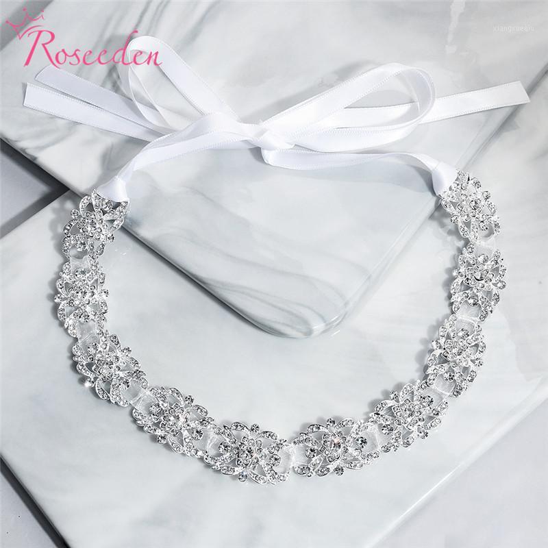 

Luxury Bridal Tiara Rhinestone Wedding Headband Hair Jewelry Hairband Accessory Silver Color RE3974 Clips & Barrettes, Golden;silver