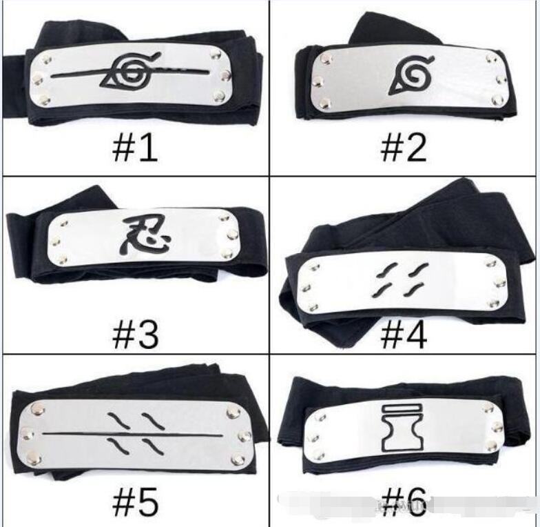

PrettyBaby ANIME Naruto Headband 95cm Leaf Village Logo Konoha Kakashi Akatsuki Members Cosplay Costume Accessories Blue Red Black In Stock, As show
