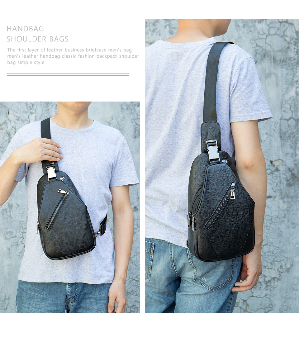 Compra Bolsa De Deslizamiento De Los Hombres De Westal Para Hombres Bolsa  De Cuero Genuino Bolsas De Hombro De Hombre Negro USB Caring Messenger  Crossbody Bolsos De Cuero Hombre Barato | Entrega