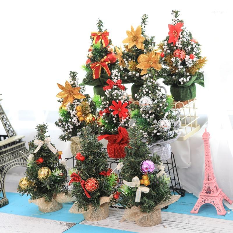 

Christmas Ornaments Tree 20cm Mini Christmas Decoration Tree Mall Decoration Desktop Ornaments Small Navidad 20191