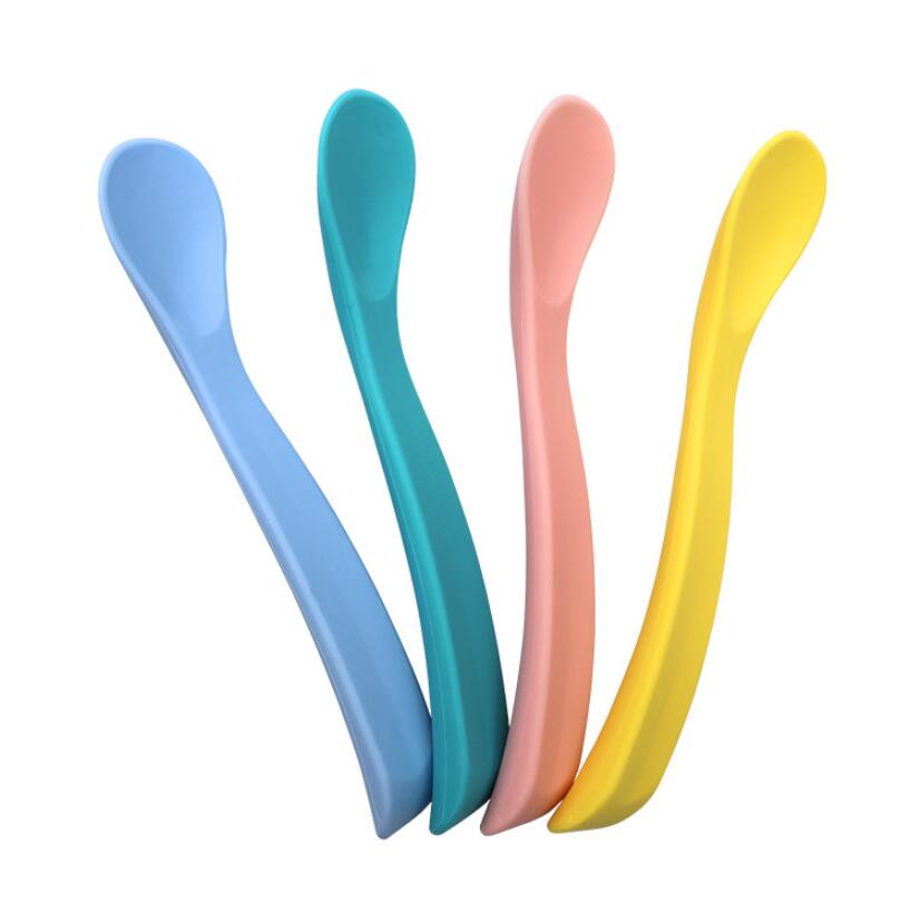 

Silicone Baby Soft Soup Spoon HealthyBaby Training Spoon High Temperature Feeder Kichen Cooking Spoons Rice Spoons Children Tableware zyy563