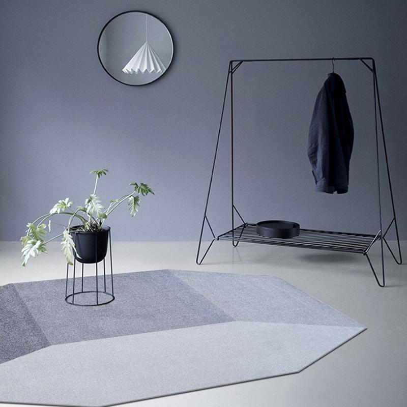 

Unique irregular geometric living room rug, Post-modern bedside carpet, gray color decoration office carpet ,ground mat, As picture