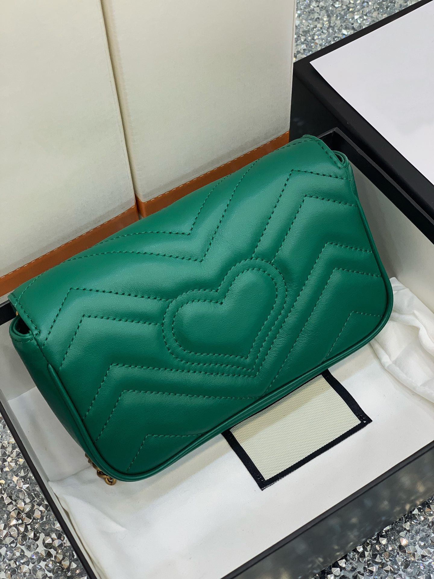 

Womens Bag Women Fashion Female G Bag Luxury Designer 16.5-10-5 2021 Double Rhombus Messenger Shoulder Handbag New 476433 Bags Tomtv, Red;black