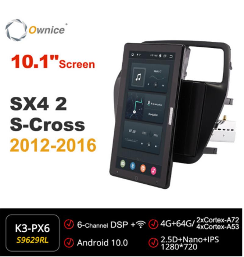 

Ownice 720P Android 10.0 Car Radio ForSuzuki SX4 2 S-Cross 2012 2013 2014 GPS Multimedia Player Head Unit 10.1" IPS Rotatable