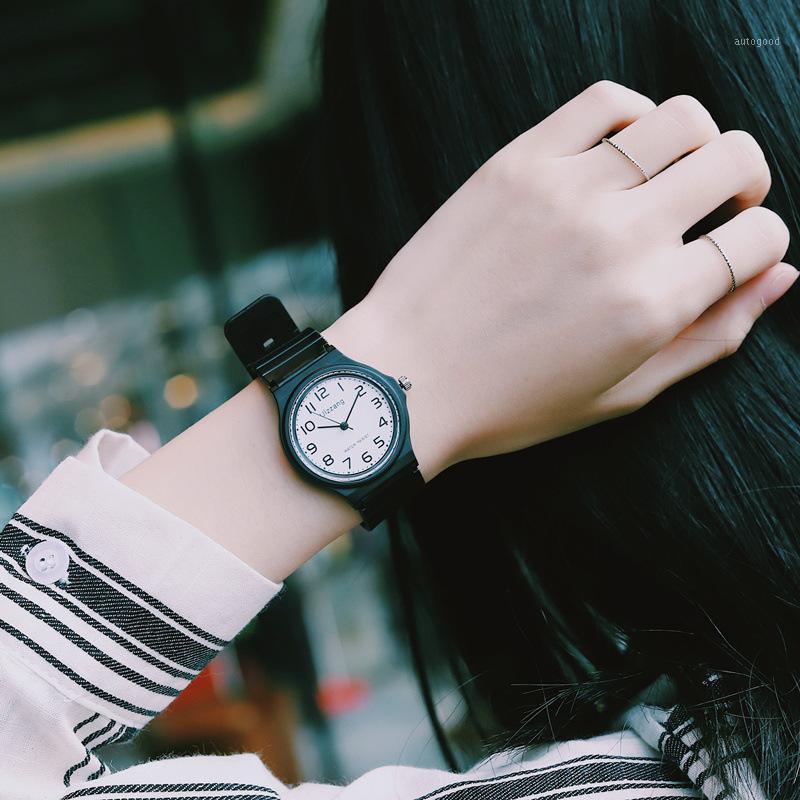 

Wristwatches Fashion Silicone Women Watches Ultra-Thin Black White Simple Female Quartz Watch Ulzzang Brand Ladies Wristwatches1, Roma black