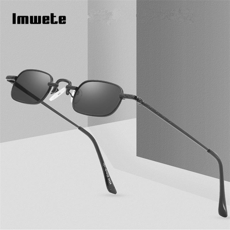 

Imwete Steampunk Goggles Sunglasses Men Women Vintage Small Rectangle Square Sun Glasses Red Glasses Brand Punk UV400