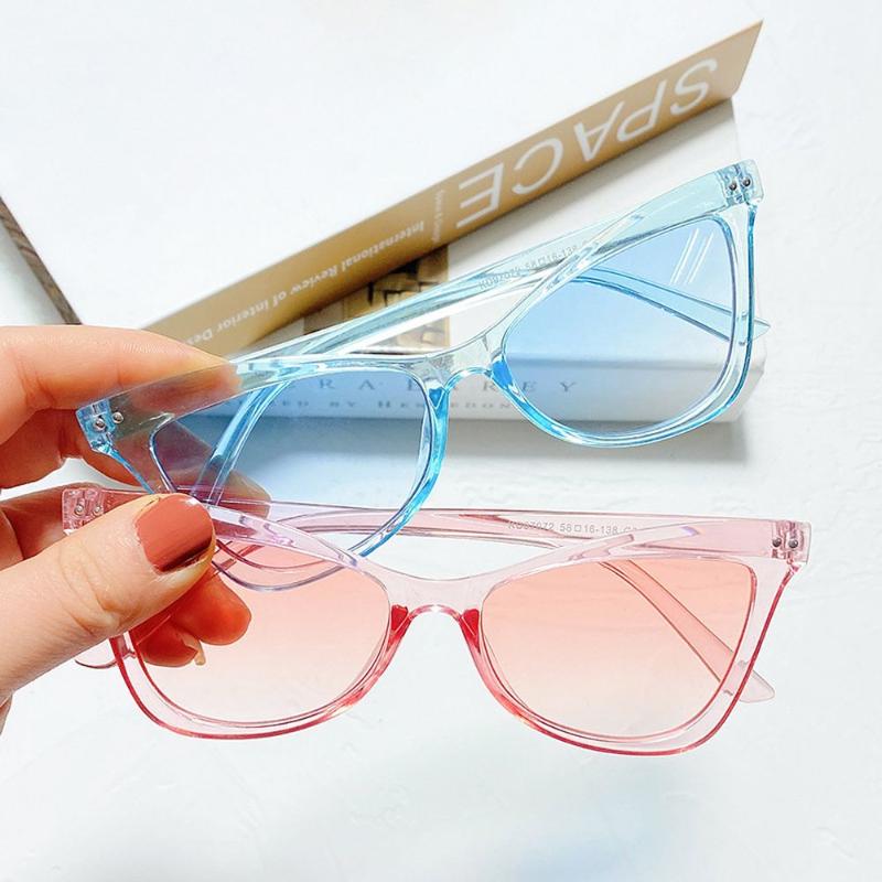 

Sunglasses WOENFEL Cat Eye Sun Glasses Women Vintage Designer Classic Triangle Frame Fashion Female Travel Eyewear