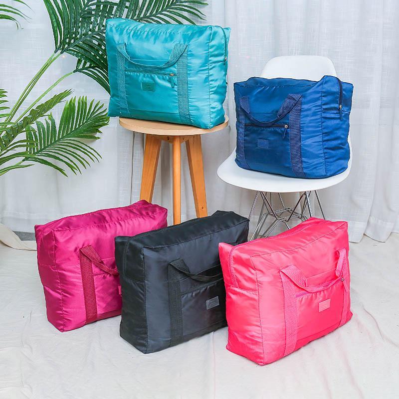 

Large Capacity Oxford Travel Bag For Women Men Journey Duffle Weekend Bag Folding Luggage Bags Clothing Storage Organizers1, Black