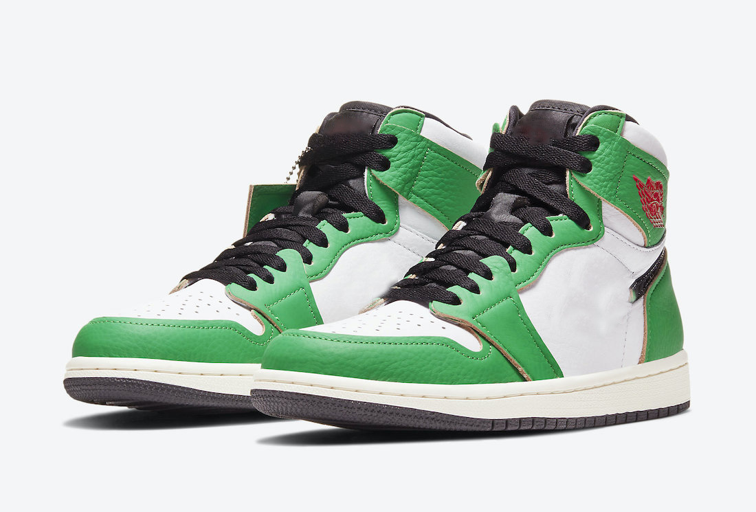 

2021 Newest Air Authentic 1 High OG WMNS Lucky Green White-Sail-Black Men Athletic Shoes Sports Sneakers With Original box