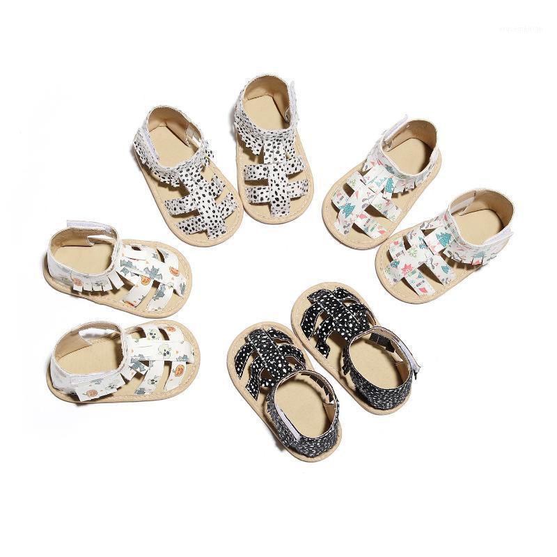 

2020 New Style Baby Shoes PU Leather Summer Style First Walkers Roman Gladiator Boots Infant Toddler Shoes Leopard Tassel Moccas1, White