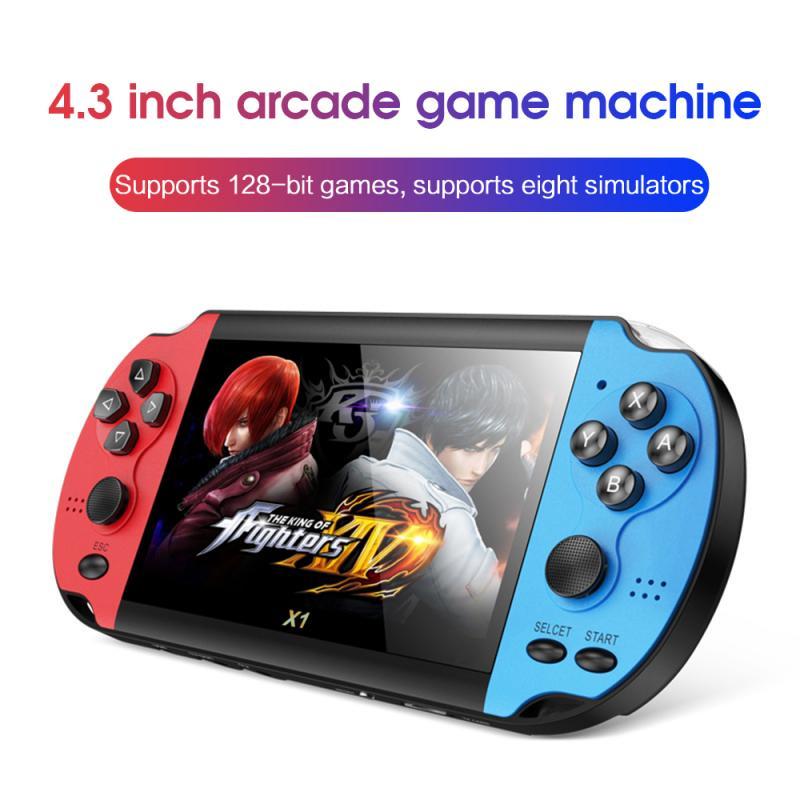 

X1 Gamepad 4.3-inch Game Console 8GB Handheld For PSP 128 Bit Game Console Retro Built-in 10000 Camera